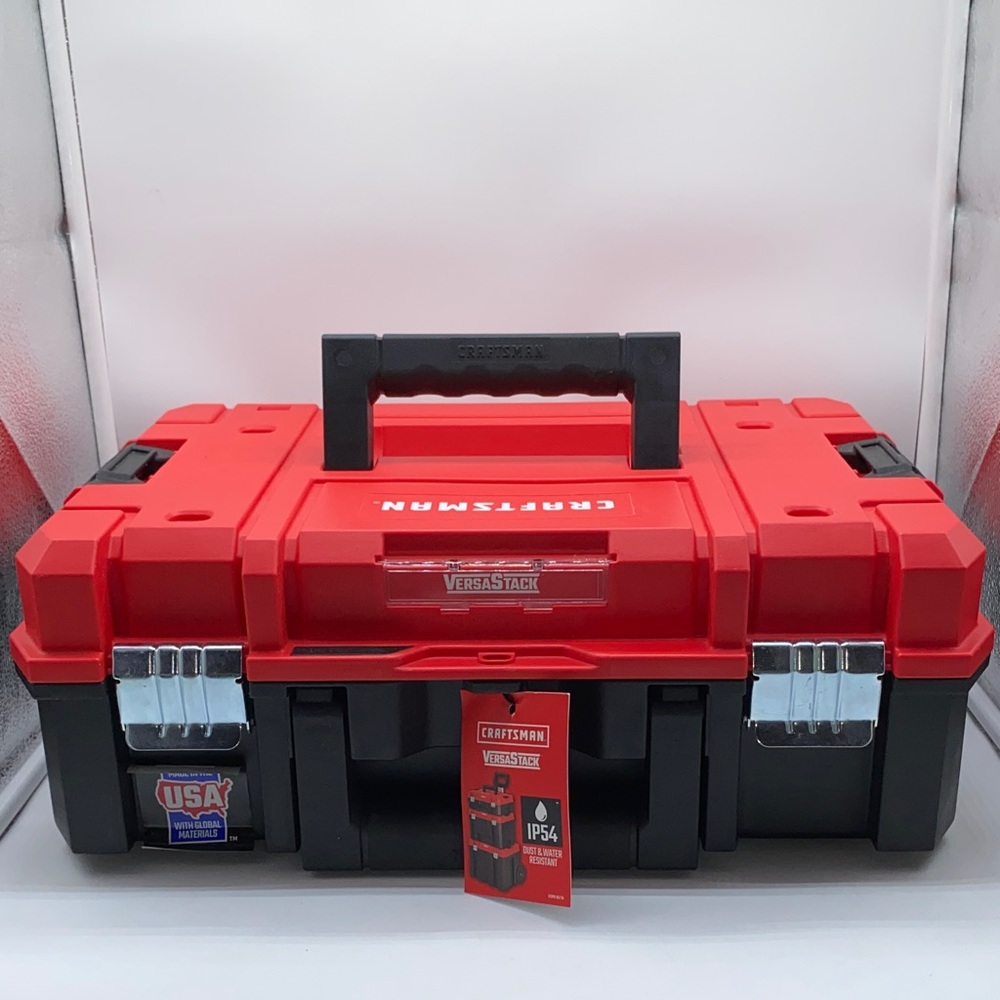 Craftsman VersaStack Red and Black Tool Box Stackable